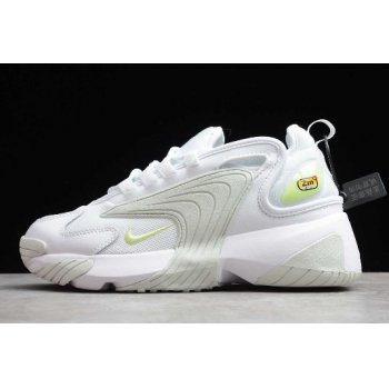2019 Nike Zoom 2K White Barely Volt-Ghost Aqua WoShoe AO0354-104 Shoes